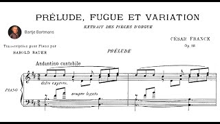 César Franck  Prélude Fugue et Variation Op 18 1862 [upl. by Iona671]