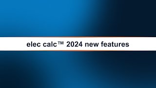 elec calc™  2024 version  Optimized calculation score and improved synopsis [upl. by Ahseekat]