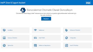 Intel Driver amp Support Assistant İle Bilgisayarınızdaki Bütün İntel Ürünlerin Sürücüsünü Yükleyin [upl. by Fidelity]