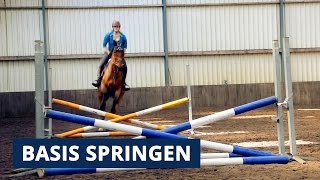 SPRINGEN ► Leer de basis van springen met je paard [upl. by Ramedlaw]