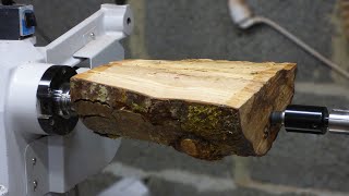 Woodturning  The Half Log [upl. by Tootsie736]