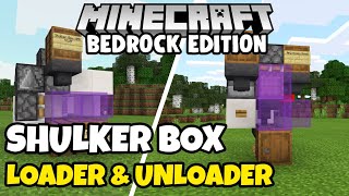 SHULKER BOX LOADER amp UNLOADER For Minecraft Bedrock Edition MCPEXboxWindows 10 [upl. by Aleekahs625]