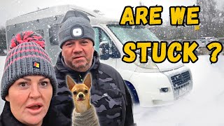 OUR FIRST WINTER SNOW STORM  SCOTLAND VANLIFE [upl. by Christenson]