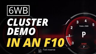 6WB Digital Cluster Demo in BMW F10 [upl. by Viv]