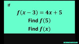 If fx34x5 then find f5 and fx [upl. by Son]