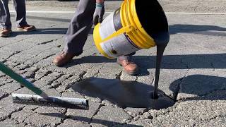 FastPatch Asphalt Alligatoring Crack Repair ACR Kit Demonstration [upl. by Emmett]