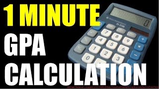 How to Calculate GPA in 1 minute [upl. by Annoyik448]