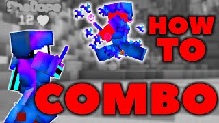 How To COMBO  How to Hypixel PvP Minecraft GUIDE  TUTORIAL [upl. by Kristin549]