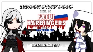 BSD react to Fatui Harbingers as new Organization  DONE ✅  BSD X GENSHIN  part 17  GCRV [upl. by Witkin]