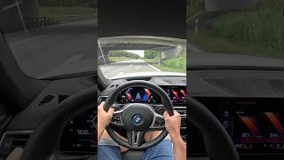 WOW BMW i4 M50  very fast acceleration on German Autoahn  544PS [upl. by Llebpmac]