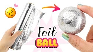 SAFE amp EASY Japanese Foil Ball DIY NO Hammer NO Sandpaper How To Make Foil Ball Viral DIY [upl. by Nuawtna704]