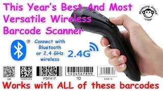 Koolertron Barcode Scanner 1D 2D review [upl. by Galateah]