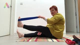 Healthy legs  the use of a Theraband to increase your ankle movement [upl. by Lemrahc515]