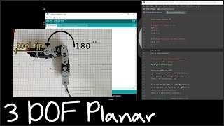 Python Project  Forward and Inverse Kinematics with 3 DOF Planar Robot [upl. by Nagaer904]