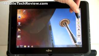 Fujitsu Stylistic Q550 Windows 7 Tablet Review [upl. by Leupold]