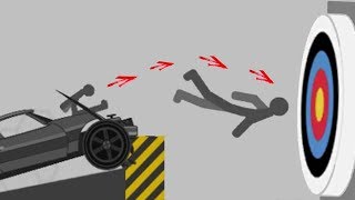 Stickman Flatout Epic Gameplay  Stickman Stunts [upl. by Ulah]