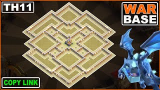 NEW TH11 War Base Copy Link  Anti 3 star Town Hall 11 Base Design [upl. by Barri985]