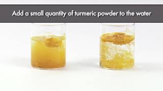 Testing Turmeric Powder adulteration with Artificial Color  FSSAI [upl. by Notnad]