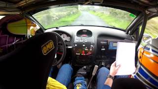 Rally da Ulloa 2012 Camara Interior Fran Pena  Sergio Diaz Tramo D2 Onboard [upl. by Aneladdam]