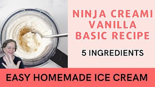 Easy And Delicious Ninja Creami Vanilla Ice Cream Recipe For Adding Your Favorite Mixins [upl. by Lattimer52]