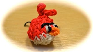 Rainbow Loom Angry Bird deutsche Anleitung [upl. by Ahsitan]