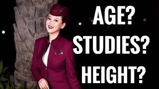 Qatar Airways Cabin Crew REQUIREMENTS [upl. by Sonitnatsnok]