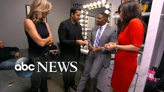 Magician David Blaine performs tricks on GMA [upl. by Inig761]