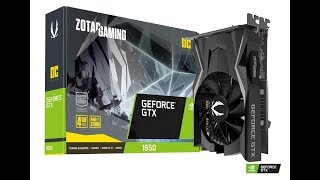 ZOTAC GAMING GeForce GTX 1650 OC Graphics Card Unboxing and Overview [upl. by Tevis]