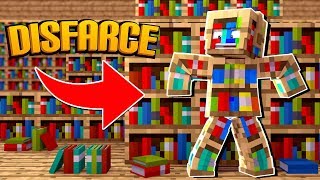 Minecraft DISFARCE DE ESTANTE DE LIVROS  EscondeEsconde [upl. by Hoisch]