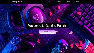 How to create a landing page of a gaming website using HTML and CSS [upl. by Sixel]