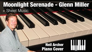 Moonlight Serenade  Glenn Miller Orchestra  Piano Cover  Sheet Music [upl. by Gus]