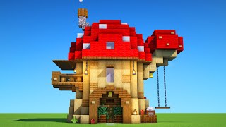 Minecraft Mushroom House Tutorial [upl. by Sielen]