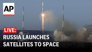 LIVE Russia launches satellites to space [upl. by Ardnaik]