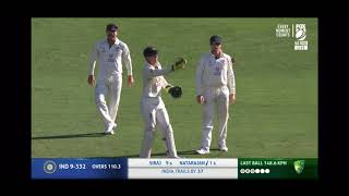 Natarajan on debut faces the fastest over of the Series from Starc at Gabba 2021 Natarajan starc [upl. by Yevre482]