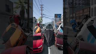 The best way to get through gridlock traffic epiccrashes semi epiccrash beamngdrive [upl. by Nivrag]