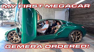 MY FIRST MEGACAR COST  Ordering the 2300 HP Koenigsegg Gemera [upl. by Milford]