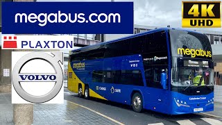 Megabus M11 London to Glasgow via Birmingham Plaxton Panorama Volvo B11RLET Coach 50410YX69LCC [upl. by Ahsiemal]