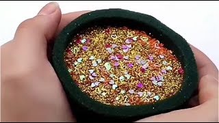 CRUSHING SOAKING FLORAL FOAM GLITTER BOMB ASMR  SATISFYING VIDEO [upl. by Enelahs]