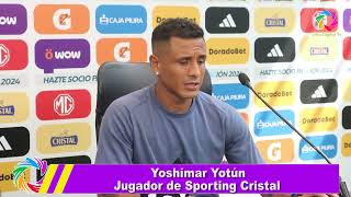 Yoshimar Yotún quotHoy estamos punteros pero aún faltan fechas y tenemos que seguir adelantequot [upl. by Garrick]