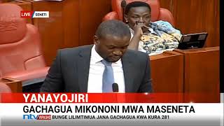 Edwin Sifuna declines to second motion to select committee to investigate Gachagua impeachment [upl. by Esital]