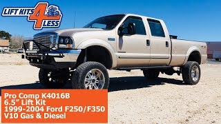 Pro Comp 65quot Suspension Kit K4016B Ford 19992004 F250  F350  V10 Gas amp Diesel [upl. by Thormora]