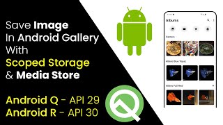 Scoped Storage Android 33 java example  How to save image in Android using MediaStore Tutorial [upl. by Eyaf]