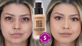 IS IT ANY GOOD SEPHORA BEST SKIN EVER LIQUID FOUNDATION  REVIEW  FULL DAY WEAR TEST [upl. by Sivrup]