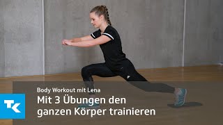 Body Workout mit Lena  mit 3 Übungen den Körper trainieren [upl. by Drucie]