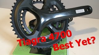 NEW Shimano Tiagra 4700 Crankset Review and actual Weight FC4700 [upl. by Atener822]