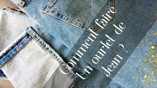 Comment faire un ourlet de jean [upl. by Bonne82]