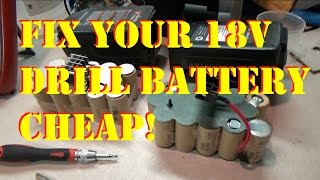 Fix It CHEAP  ReCell Your Dead Porter Cable Battery [upl. by Roskes]