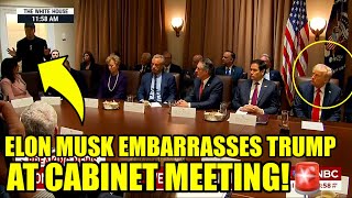 🚨Musk Just Shockingly HUMILIATED TRUMP At A CABINET Meeting [upl. by Yeargain]