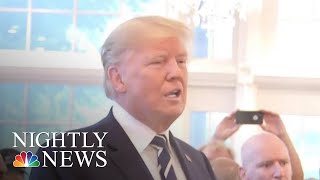 President Trump Responds To Omarosa Manigault Newman At Event With Supporters  NBC Nightly News [upl. by Luella]