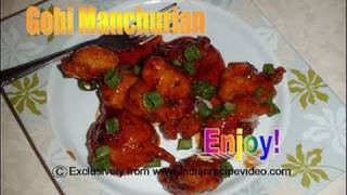 Gobi Manchurian Recipe Video  Cauliflower Manchurian Video Recipe by Bhavna [upl. by Analaf]